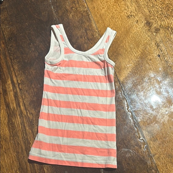 Striped Tank Top - Coral and white - Picture 3 of 3